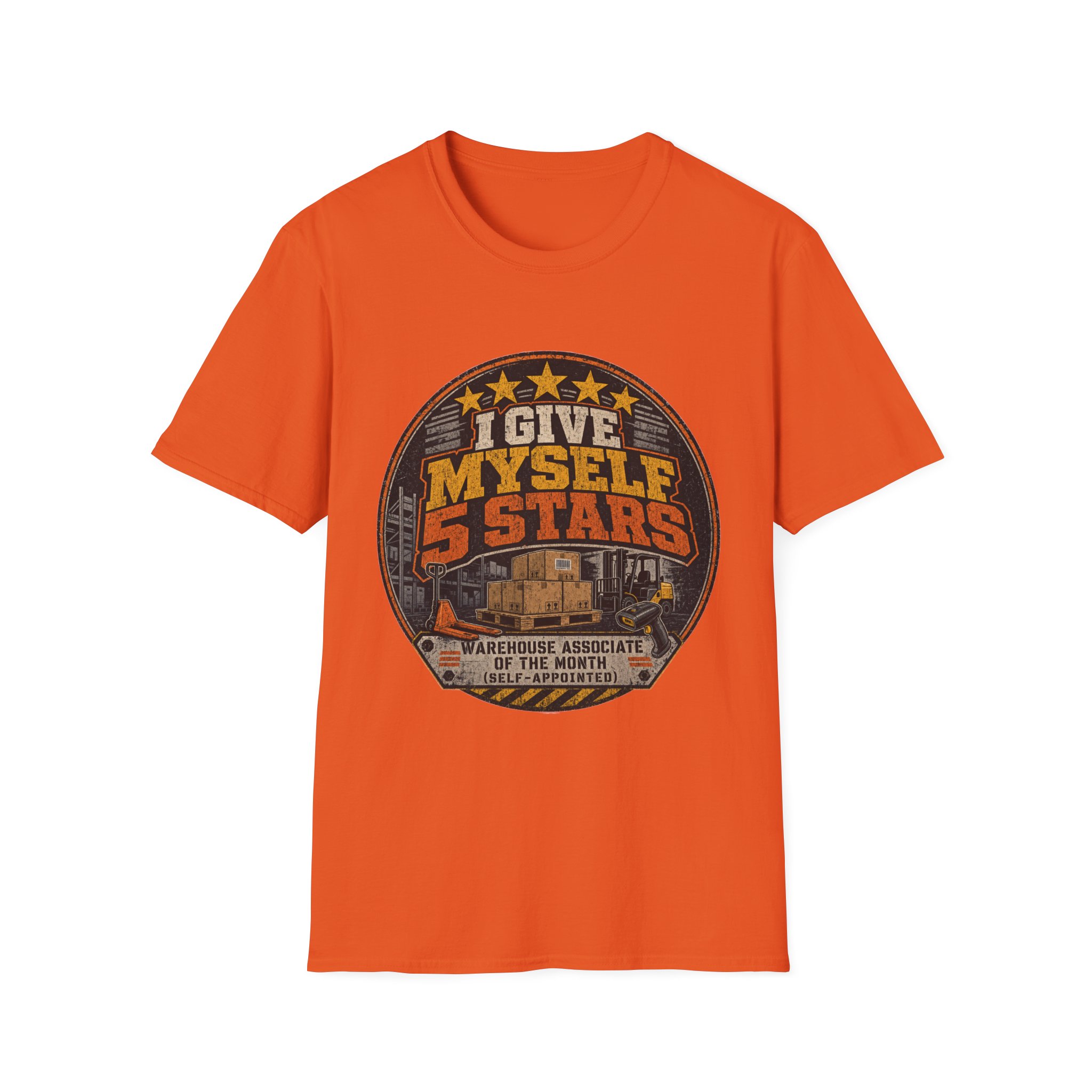 I Give Myself 5 Stars T-Shirt | Retro Badge Graphic - Image 15